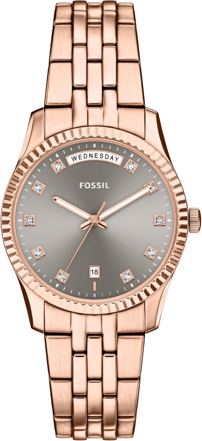 Fossil Women's Watch, Scarlette Quartz Stainless Steel Three-Hand Watch for Women