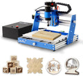 3018 500W CNC Router Machine All Metal Structure 3 Aixs CNC Engraving Machine with Emergency Stop Button and Limit Switches for Wood Acrylic MDF Nylon Carving, Working Area 300X180X60mm