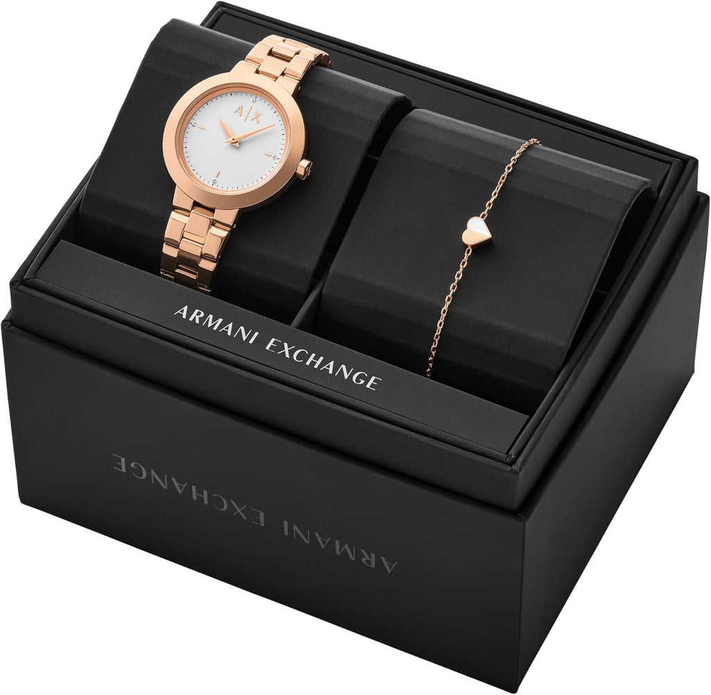 Armani Exchange A|X Women's Watch, Two-Hand Stainless Steel Watch for Women