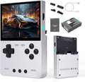 Trimui Brick Hammer Handheld Game Console,3.2 Inch IPS Classic System and 3000mAh Battery Retro Video Games Consoles,with 64G TF Card and Wireless Networt Console Casual Game Console(Silver)