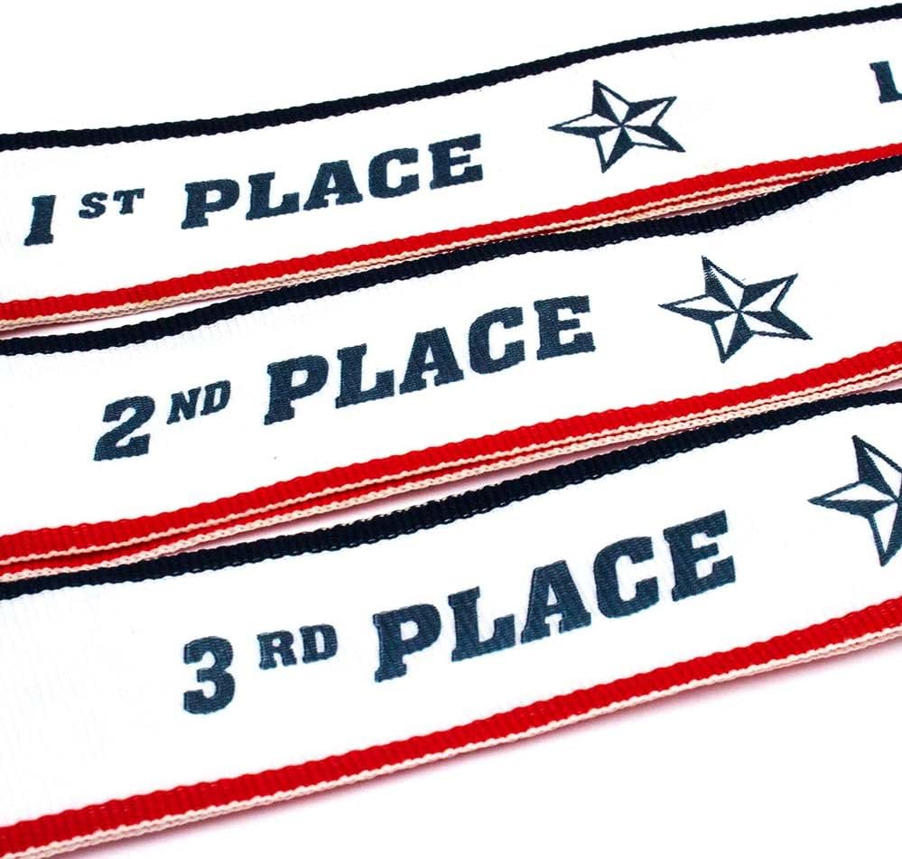 All Quality 1st 2nd 3rd Place Ten Star Award Medals - 3 Piece Set (Gold, Silver, Bronze) Includes Neck Ribbon