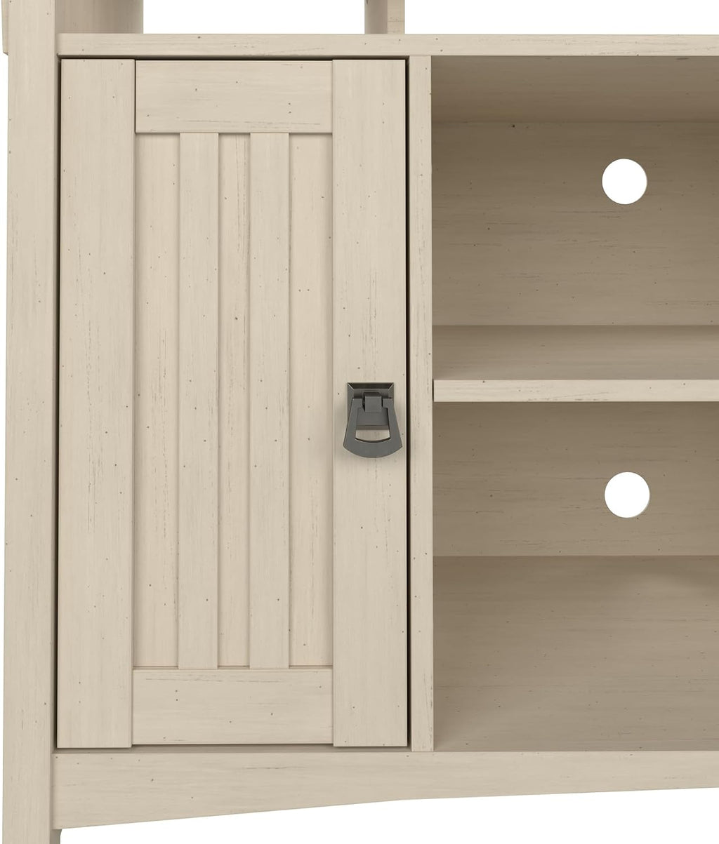 Bush Home Salinas Accent Storage Cabinet with Doors and Shelves, Farmhouse Cabinet Buffets & Sideboards