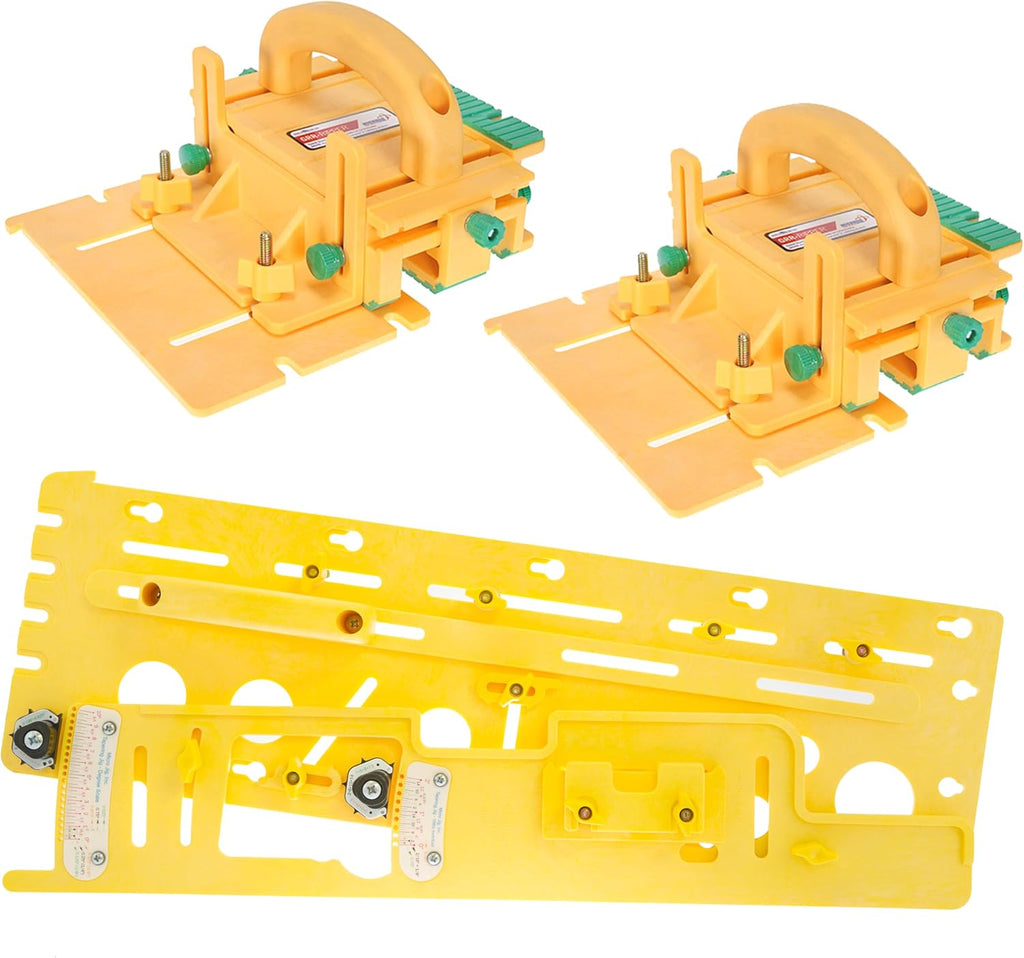 Microjig Grr-ripper Advanced (2-Pack) with MicroDial Tapering Jig | For Table Saws, Router Tables, Jointers, and Band Saws | For DeWalt/Makita/Bosch/Skil/Jet/Powermatic/SawStop and More