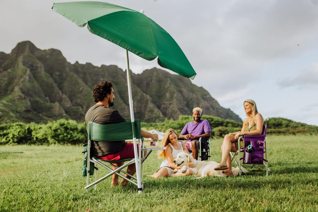 PICNIC TIME NCAA Baylor Bears Sports Chair with Side Table - Beach Chair - Camp Chair for Adults