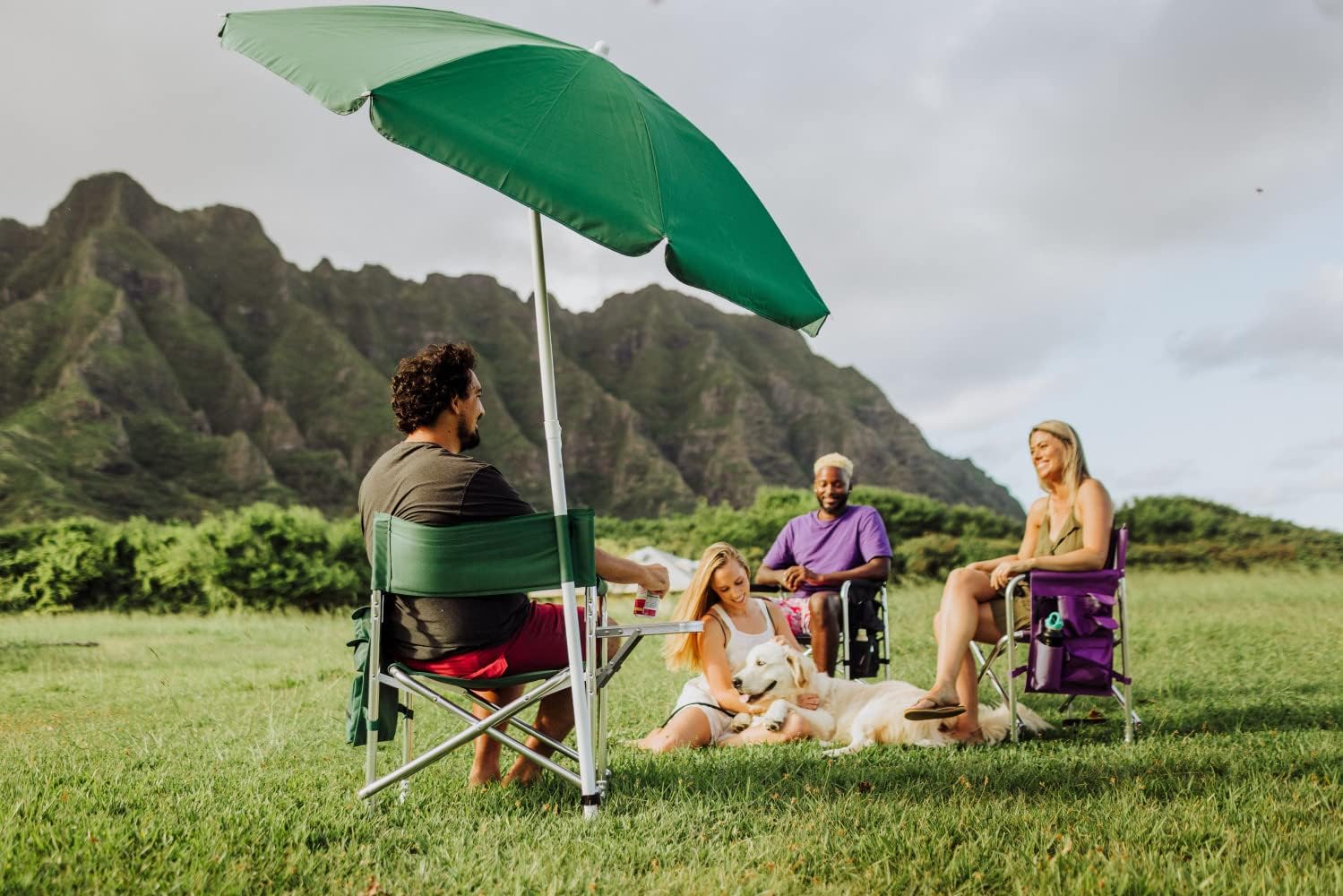 PICNIC TIME NCAA Baylor Bears Sports Chair with Side Table - Beach Chair - Camp Chair for Adults