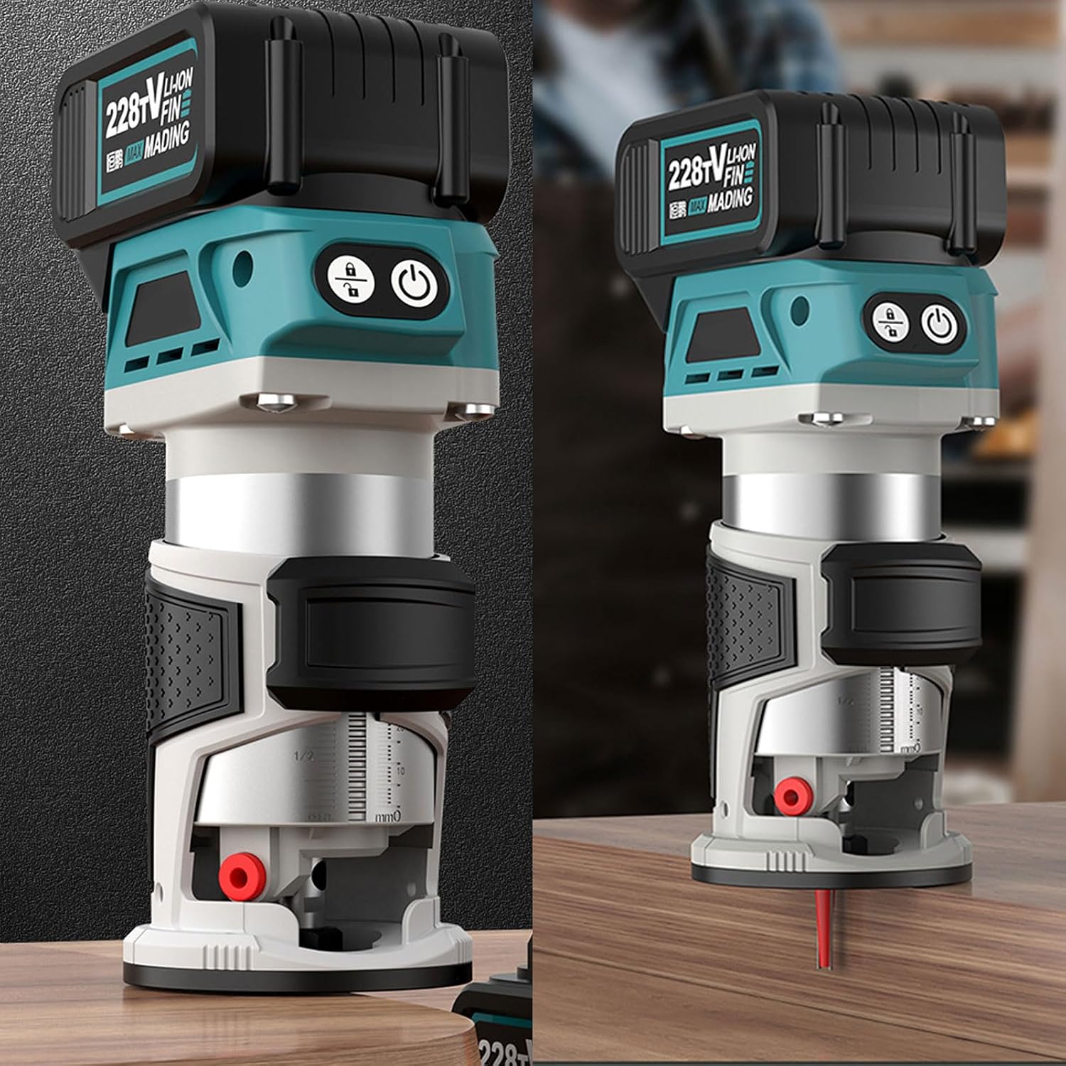 Brushless Cordless Edges Trimmer With 21V Battery Brushless Trim Routers For Woodworking And Carving