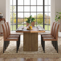 Dining Table Set for 8 - Large 78.7' Rectangular Kitchen Table Set for 8 with Cushioned Chairs,Modern Mid-Century Wood Dining Room Table for 8 Ideal for Kitchen & Gatherings