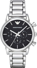 Emporio Armani Men's Three Hand, Automatic or Chronograph Watch with Stainless Steel or Leather Band