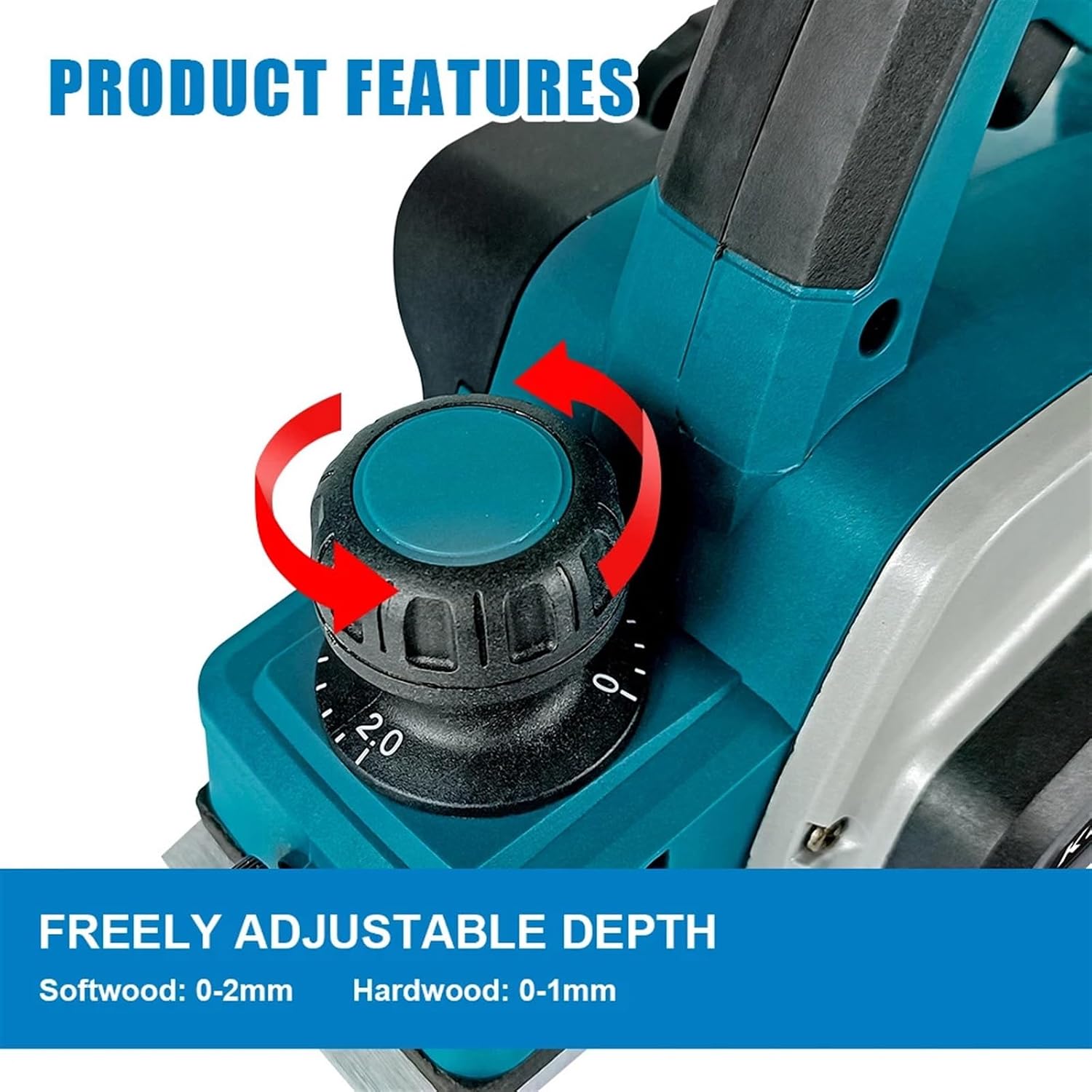 Electric Planer, 30000RPMB Cordless Wood Electric Planer Electric Router Trimmer Wood Milling Engraving Slotting