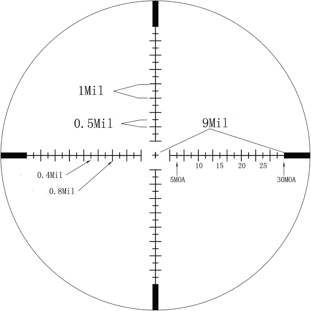 Hammers 1inch Tube 4-16x40 Side Focus 1st First Focal Plane FFP Range Finding Jumbo Wheel Side Focus Rifle Scope with Green Red Illuminated Range Etched Glass Reticle