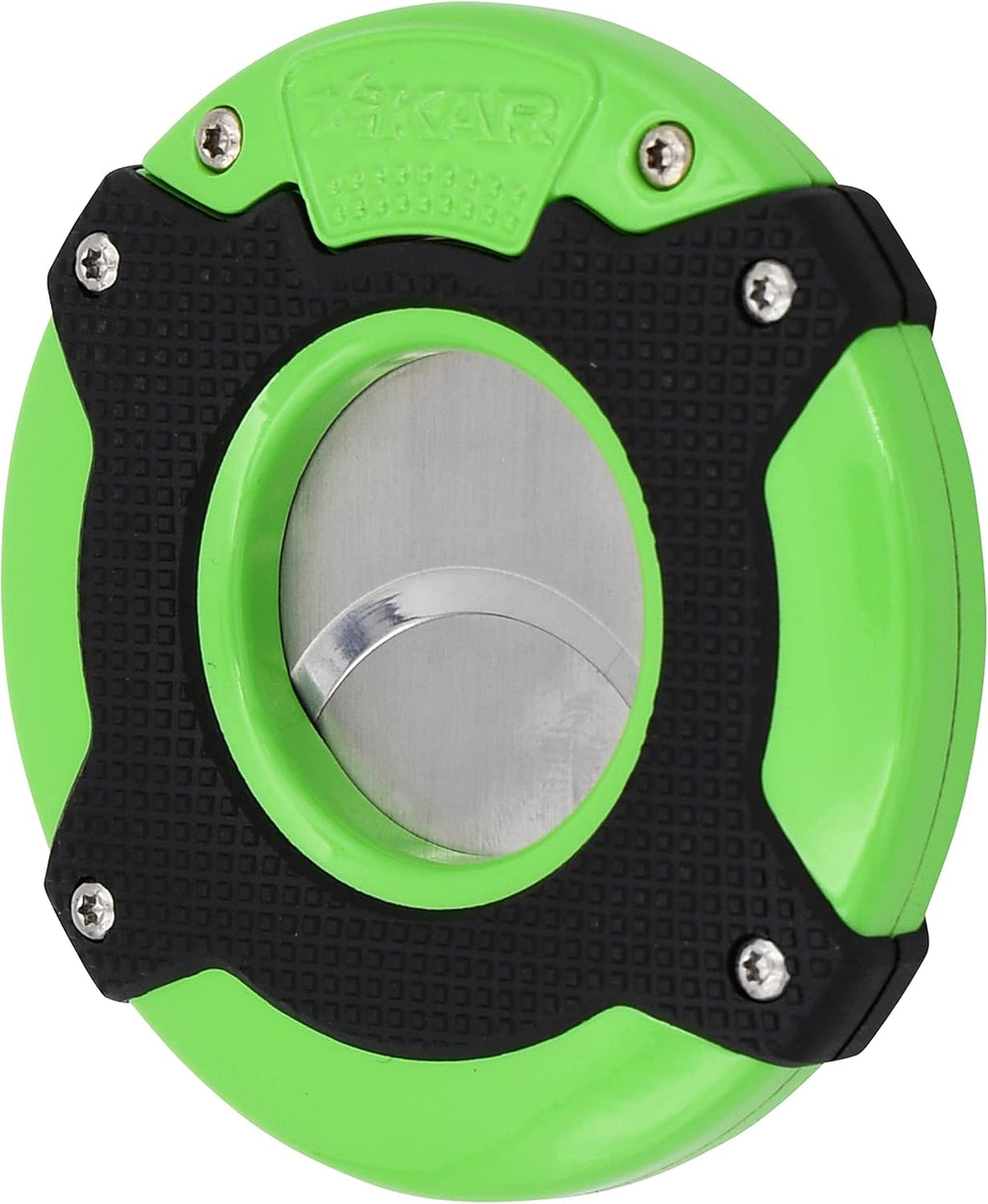 XIKAR Enso Cigar Cutter, Synchronized Double-Guillotine Stainless Steel Blades, Planetary Gear System, Green