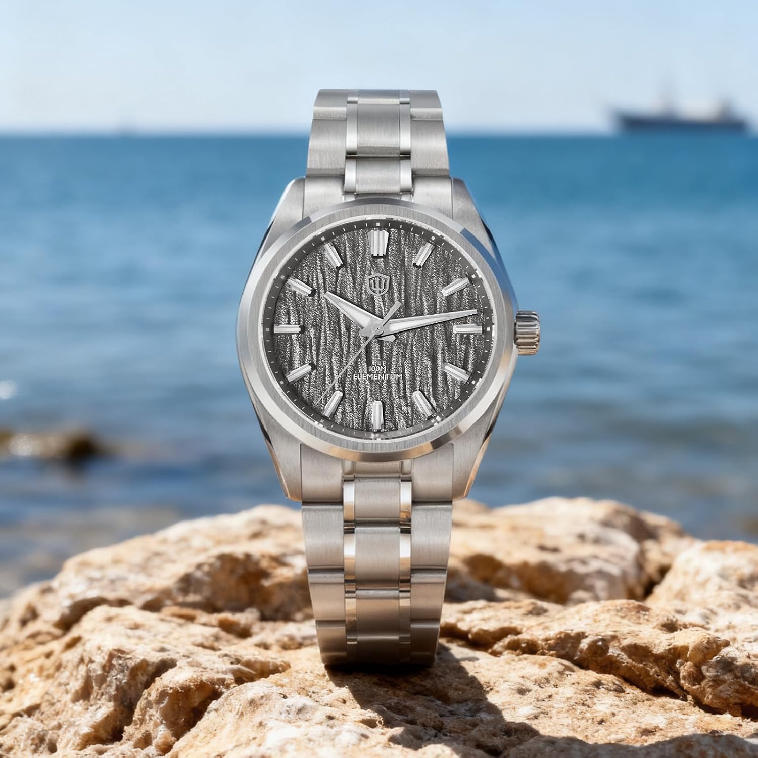 watchdives WD0003C Elementum Original Design Men Watch VH31 Sweep Second Quartz Watch 36mm Sapphire Crystal Luxury Wristwatch 100m Waterproof