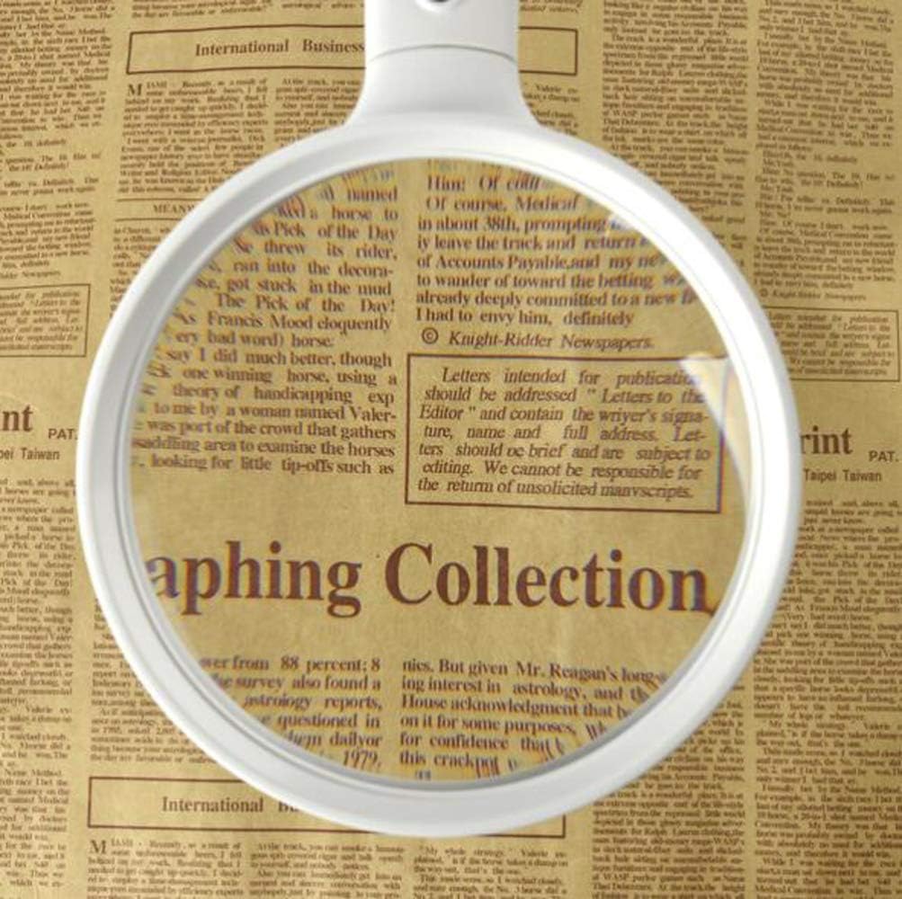 Magnifying Glass Magnifying Magnifier Glass with Light LED on Stand Clamp Arm Hands Free Illuminated Glass Table Desk Lamp Stand Clip on for Reading Hobbies/A Gift of Love Efficency