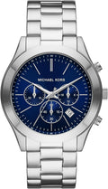 Michael Kors MK9122 - Slim Runway Three-Hand Beige Gold-Tone Stainless Steel Watch