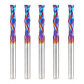 Amana Tool Spektra Extreme Tool Life Solid Carbide CNC Compression Spiral Router Bit, 46177-K-5 5 Pack, 1/4 D x 1-1/4 CH x 1/4 Shk x 3 Inch L 2 Fl