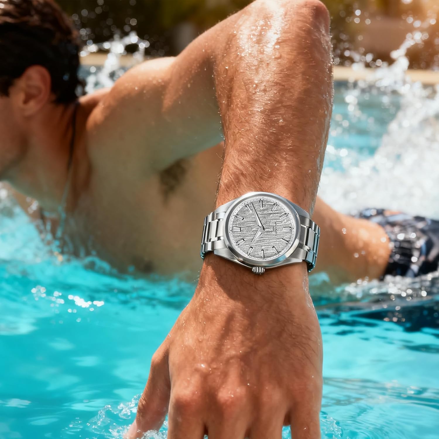watchdives WD0003C Elementum Original Design Men Watch VH31 Sweep Second Quartz Watch 36mm Sapphire Crystal Luxury Wristwatch 100m Waterproof