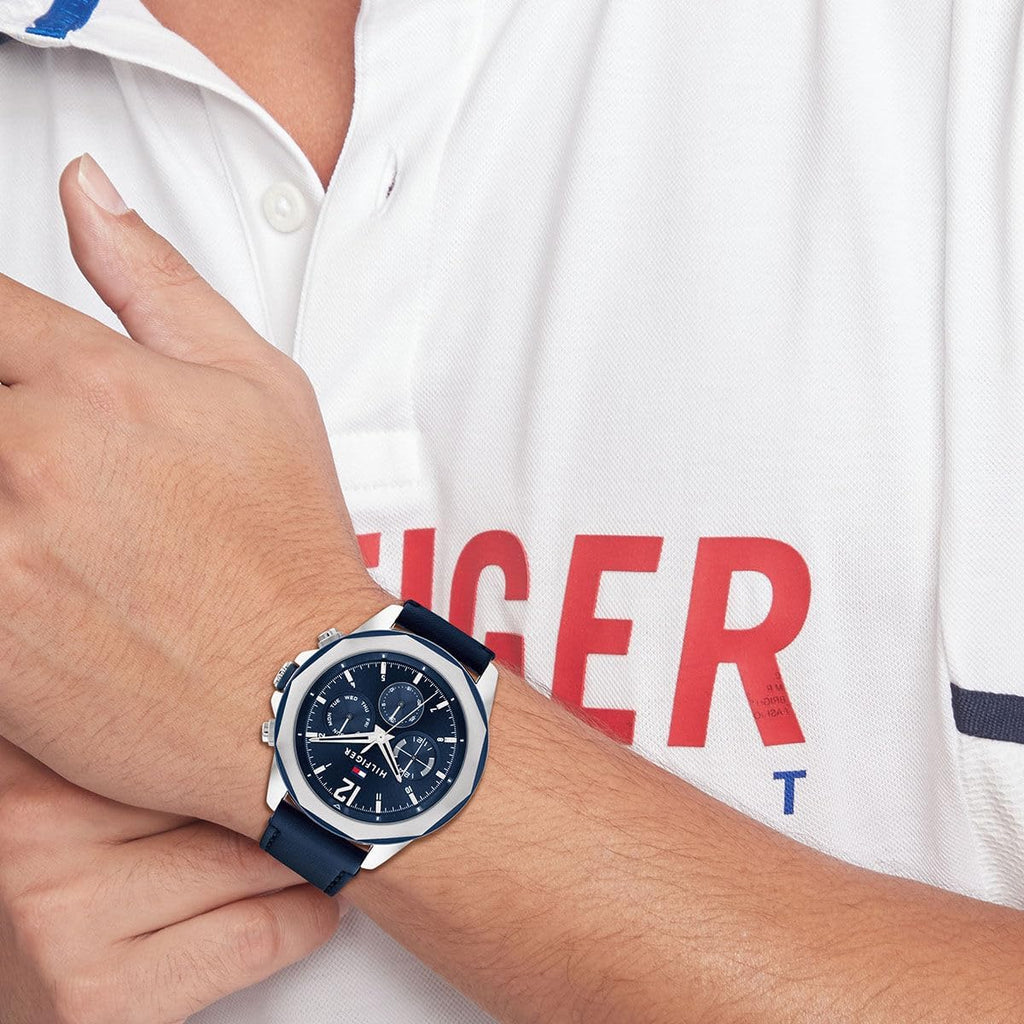 Tommy Hilfiger Men's Multifunction Quartz Watch – Stainless Steel Case, 5 ATM Water Resistant, Urban Style Timepiece, Gift for Him
