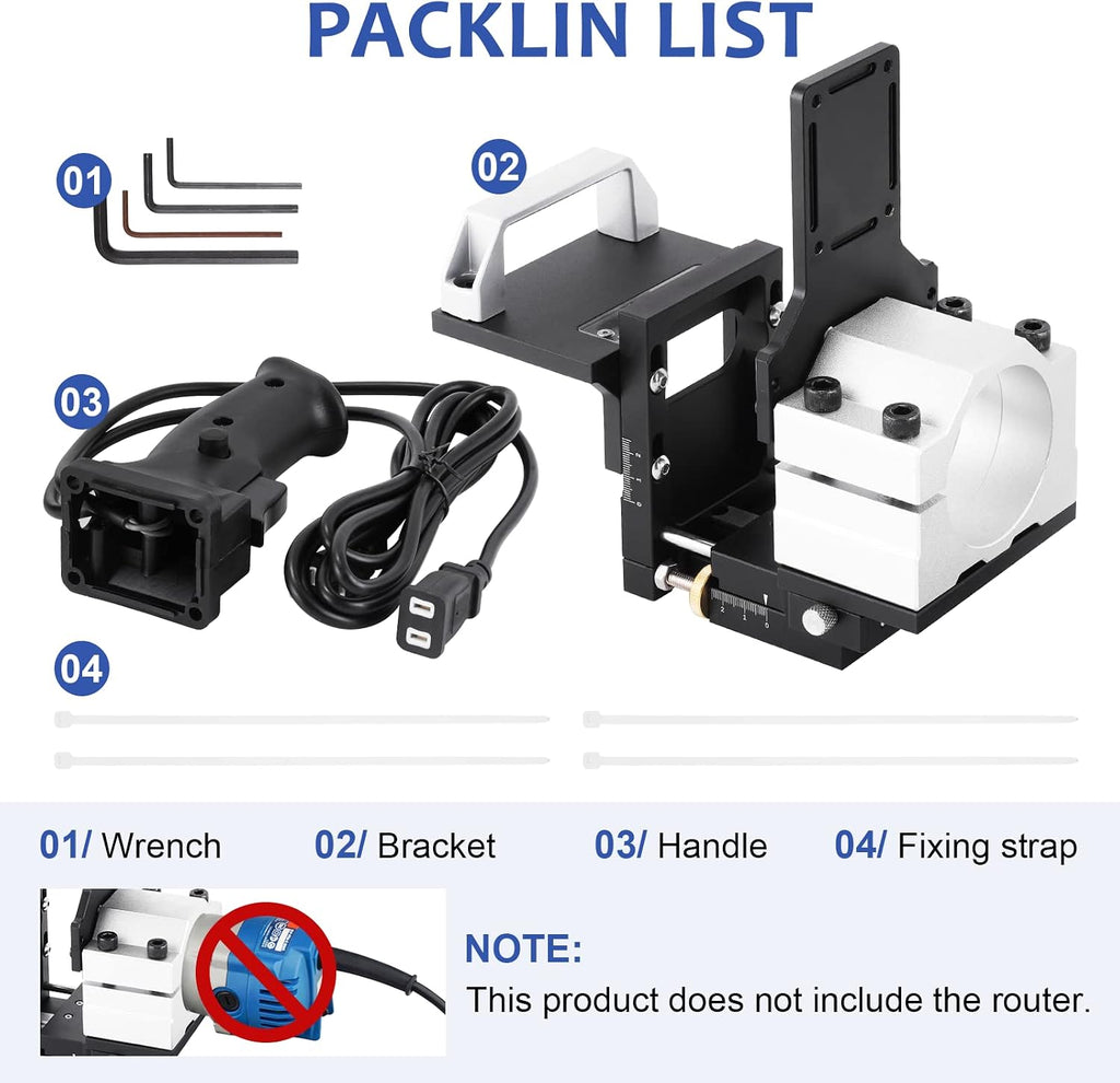 YUCHENGTECH 2 in 1 Invisible Fastener Slotting Bracket Router Mortising Jig Mortise and Tenon Jig for Router Woodworking Slotting Locator for Woodworking Furniture Splicing
