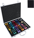 EASTROCK 8 Color Tuning Fork Set Chakra Tuning Fork Set Aluminum Alloy Material Sound Therapy Instruments Kit with Tuning Fork Activator Chakra Healing DNA