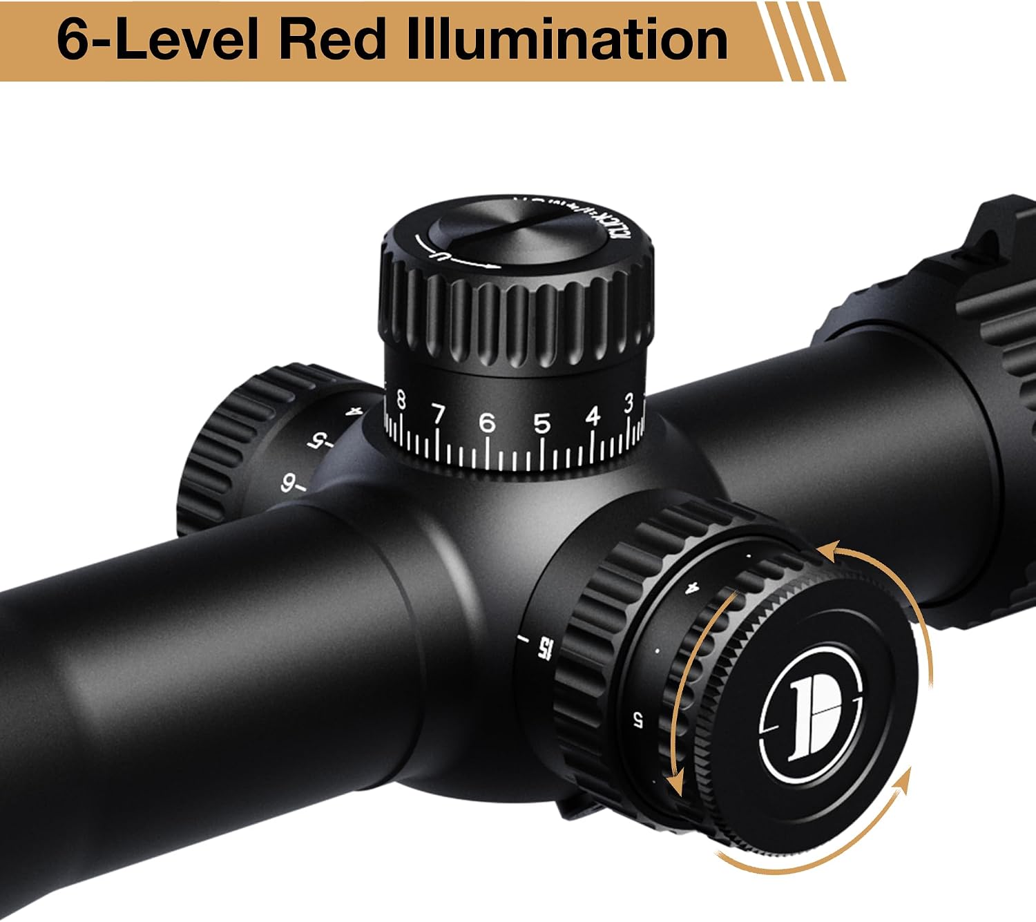 DISCOVERYOPT LHT 4.5-18X42SFIR Rifle Scope - First Focal Plane 30mm Tube, Red Illumination (6 Levels), 1/4 MOA Reticle, Waterproof & Fogproof, Lightweight for Close-Range Hunting