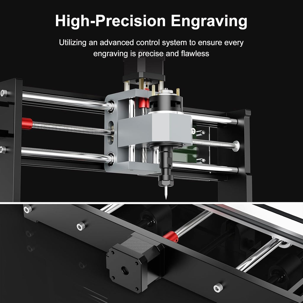 TTC3018 CNC Router Machine 3-Axis Engraving Machine Metal Engraver GRBL Control with Built-in WiFi, 775 Spindle Motor, Engraver Desktop CNC for Wood, Acrylic, Plastic, Aluminum (Black)