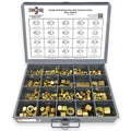 Grade 8 Finished Hex Nut Coarse & Fine Zinc Yellow Assortment - 381 Pieces