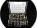 Grade 8 Coarse Thread Hardware Bolt, Nut & Washer 490pc 1/4' inch 5/16' 3/8' & 1/2' Hardware Fastener Kit Set RV8796S