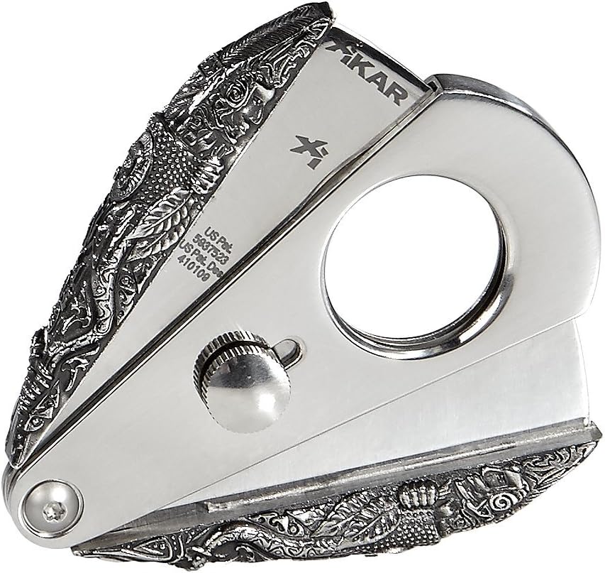 Xikar Xi3 3D Mayan Double Guillotine Cigar Cutter, Cuts Up To 58 Ring Gauge Cigars