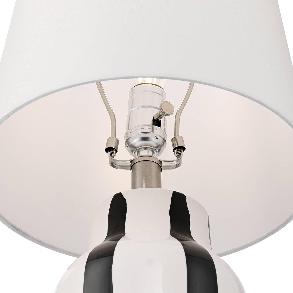 360 Lighting Cookies and Cream 20 1/2 High Black and White Ceramic Table Lamp Set of 2