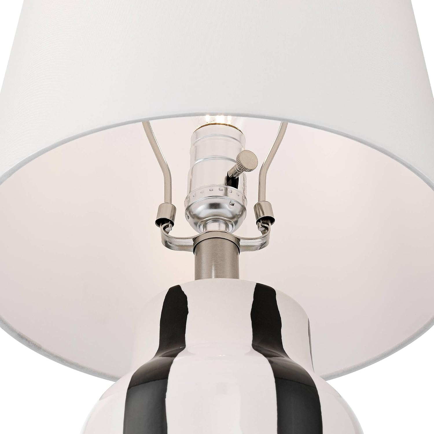 360 Lighting Cookies and Cream 20 1/2 High Black and White Ceramic Table Lamp Set of 2