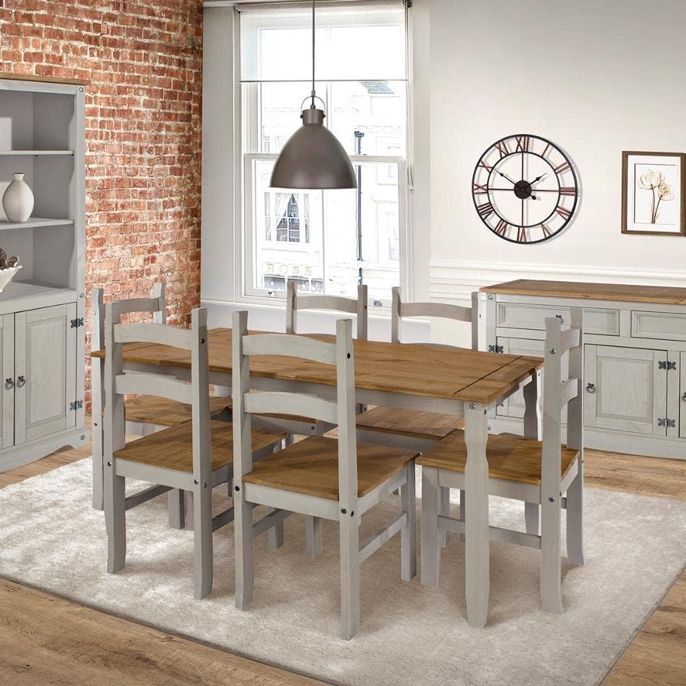 Furniture Dash Rectangular Kitchen & Dining Tables - 4 to 6 Person, Wooden Breakfast Nook & Small Table