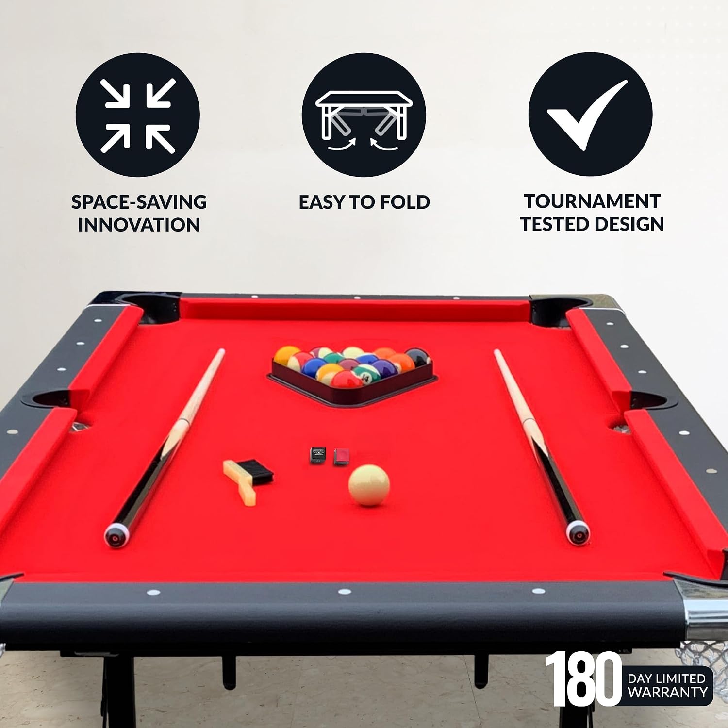 Hathaway Hathaway Fairmont Portable 6-Ft Pool & Billiard Table