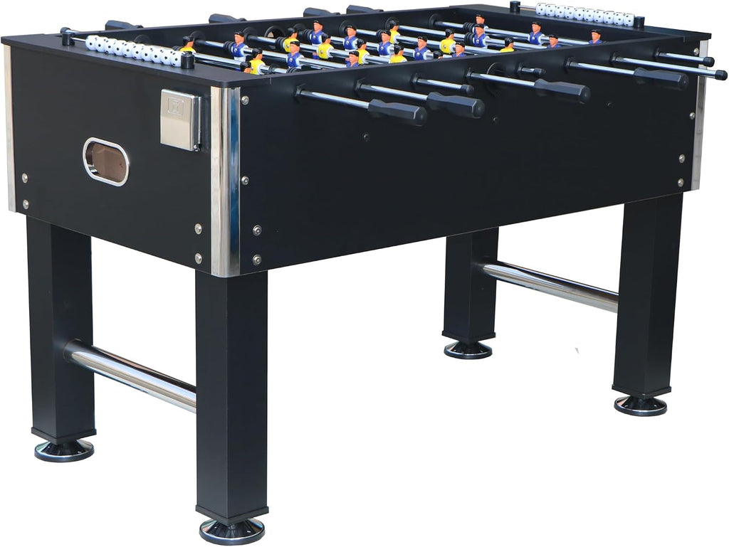 55'' Soccer Table, Large Size Foosball Game Table for Adult, Football Table with Cup Hloders & Sturdy Leg for Game Rooms & Parties