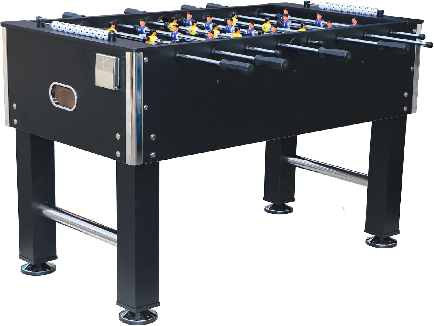 55'' Soccer Table, Large Size Foosball Game Table for Adult, Football Table with Cup Hloders & Sturdy Leg for Game Rooms & Parties