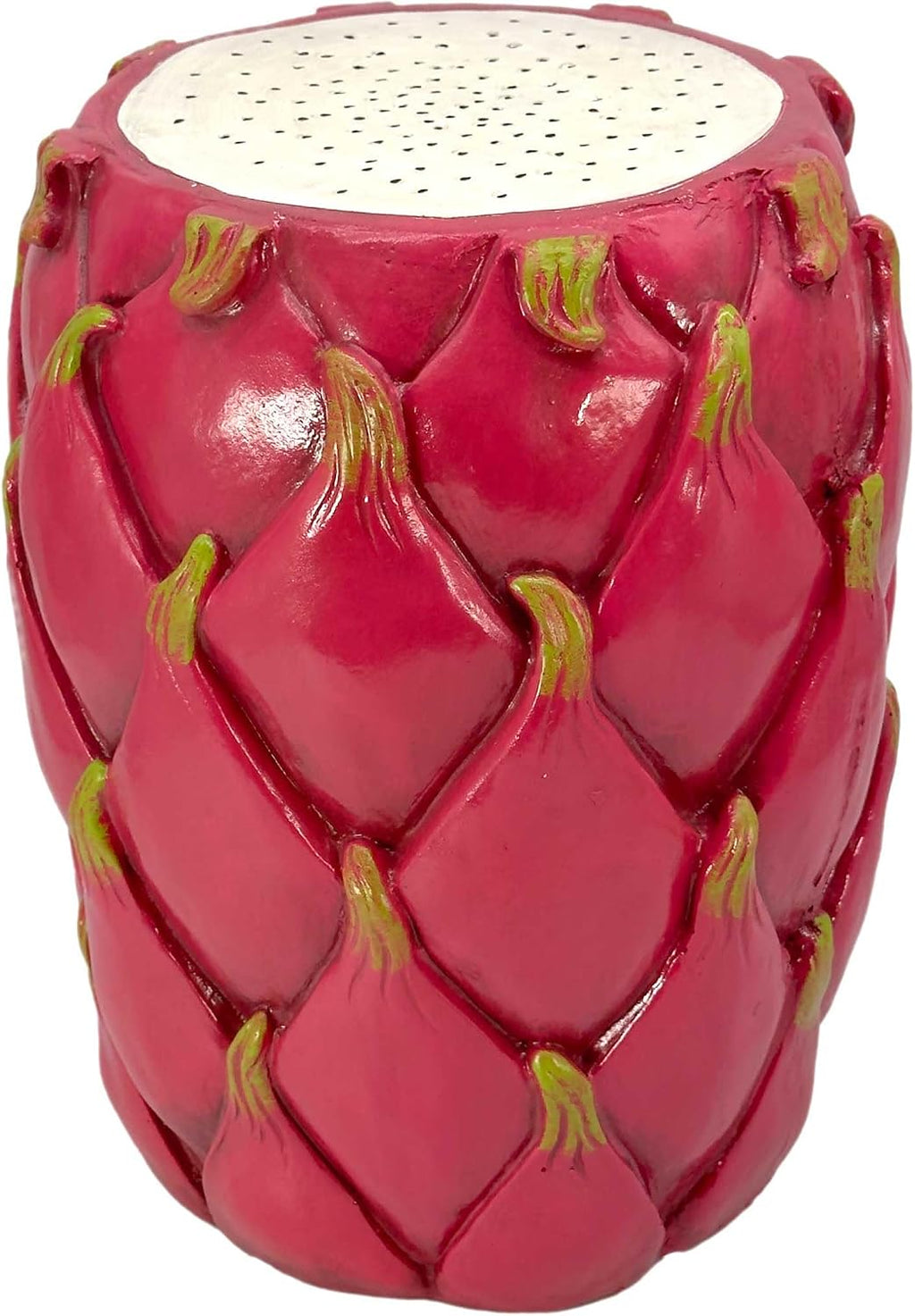Galt International 18' Dragonfruit Tropical Fruit Stool Side Vibrant Table Home Decor Plant Stand Garden Indoor Outdoor Decorations