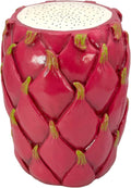 Galt International 18' Dragonfruit Tropical Fruit Stool Side Vibrant Table Home Decor Plant Stand Garden Indoor Outdoor Decorations