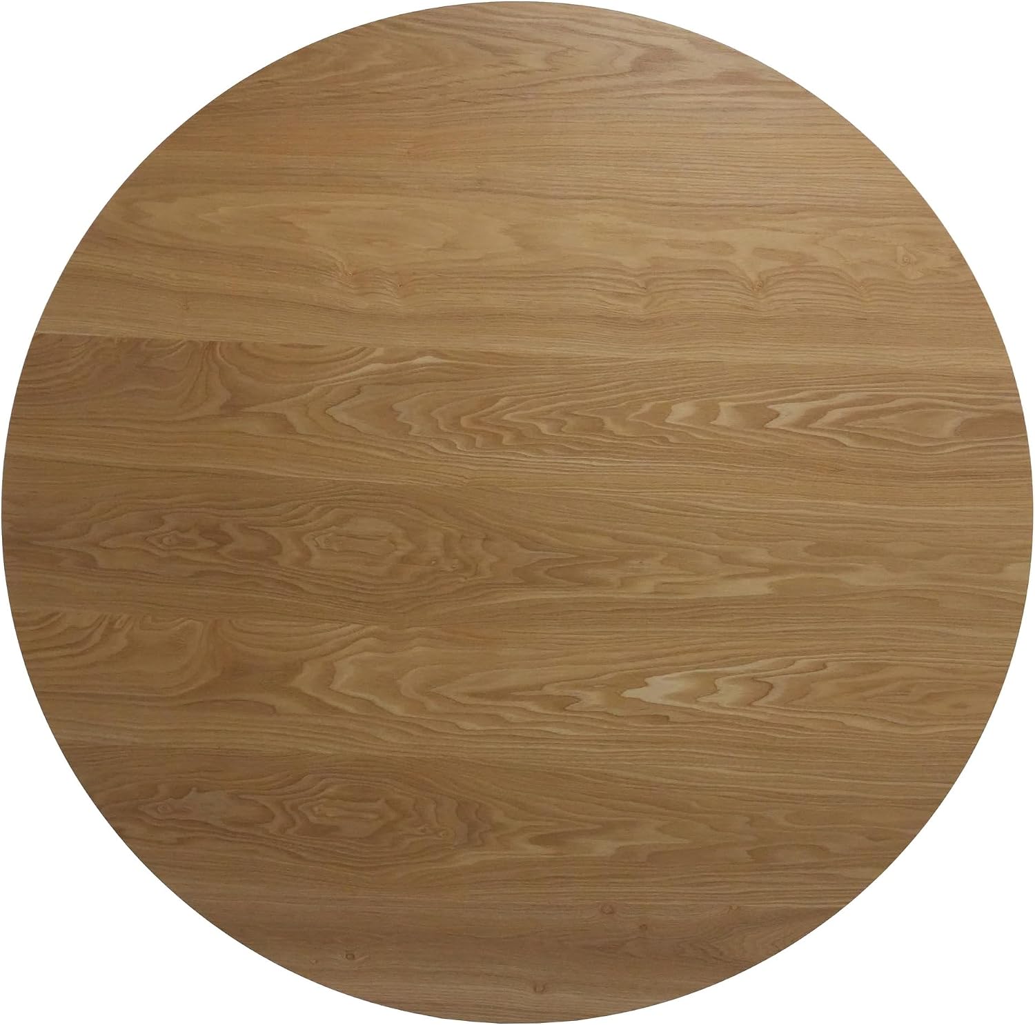 BESTANO 39' Round Solid Wood Dining Table for 4-5 People, Modern Pedestal Dining Kitchen Table, Farmhouse Small Wood Dining Table for Kitchen Easy Assemble, Saving Space, Brown