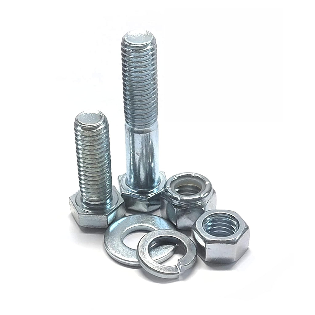 Titan 3,610 pcs Stainless Steel 18-8 Coarse Hardware Assortment Kit with Hex Cap Screws, Hex Nuts, Washers, & Durham 40 Hole Metal Bin, One Size