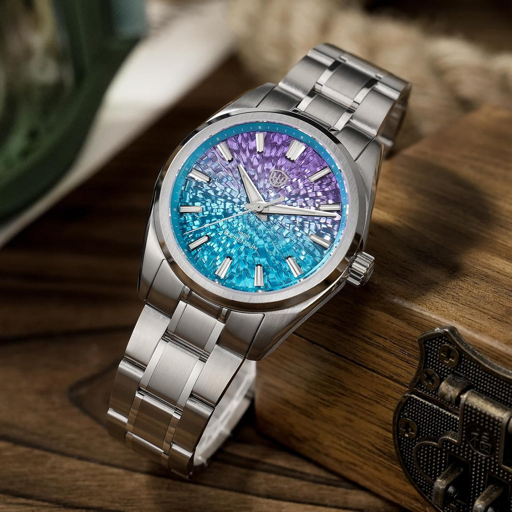 watchdives WD0003C Elementum Original Design Men Watch VH31 Sweep Second Quartz Watch 36mm Sapphire Crystal Luxury Wristwatch 100m Waterproof