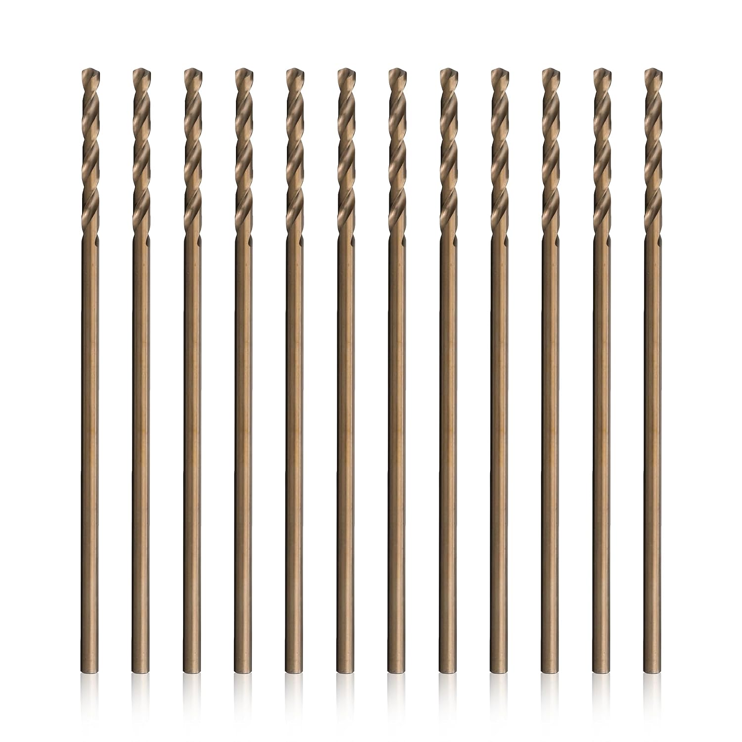 Drill America - GLBCOX121/4P12 1/4' x 12' Cobalt Aircraft Extension Drill Bit (Pack of 12), GLBCO Series