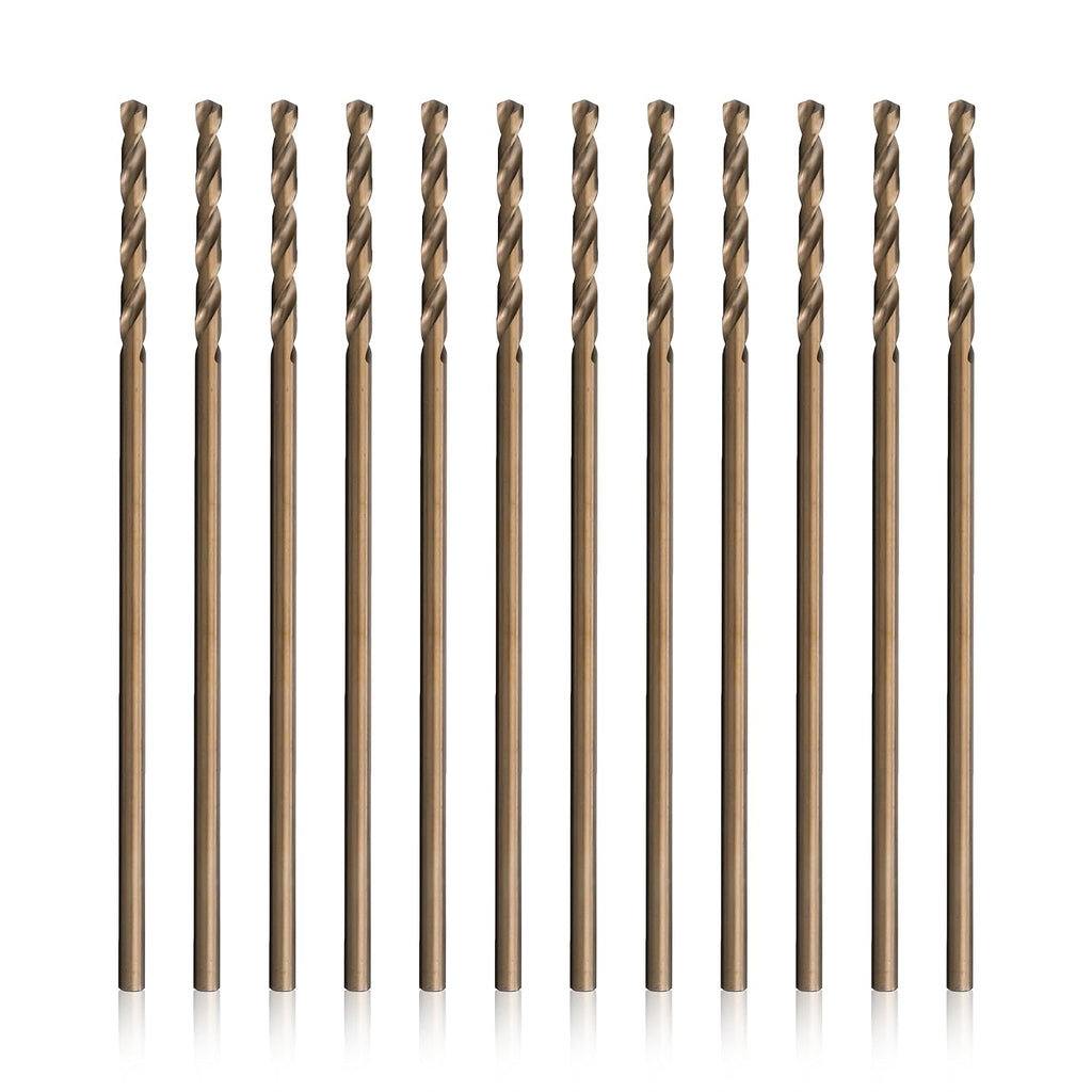 Drill America #11 x 12' Cobalt Aircraft Extension Drill Bit (Pack of 12), GLBCO Series