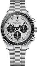 Pagani Design 1701 Men's Watch, Chronograph, VK63 Japanese Quartz Movement, Stainless Steel Bracelet, Water Resistant to 330 Feet (100 Meters), Sapphire Glass Wristwatch.