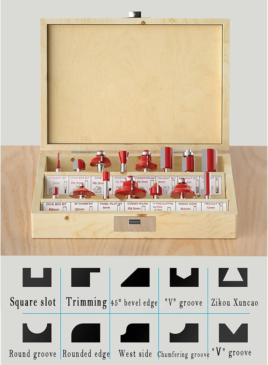 Brushless Lithium Battery Edge Trimmer, Portable Woodworking Router Slotting, with Cylindrical and Inclined Base, 5 Levels Adjustable, for Wood Working Slotting, Trimming, Carving