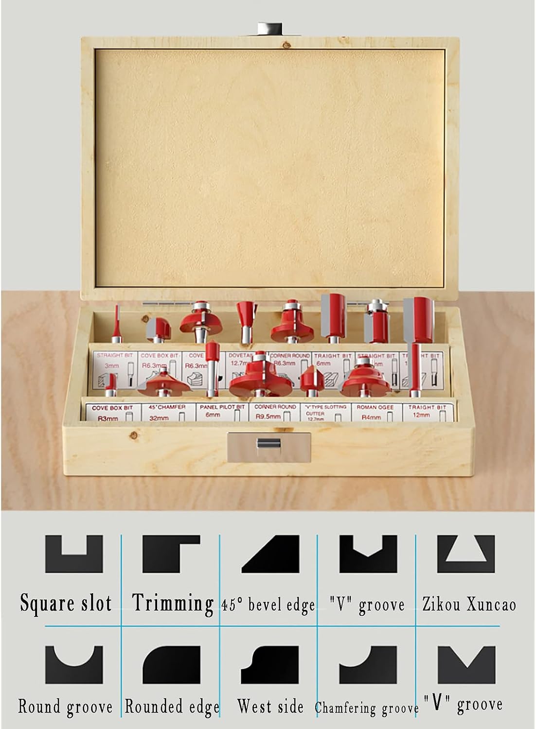 Brushless Lithium Battery Edge Trimmer, Portable Woodworking Router Slotting, with Cylindrical and Inclined Base, 5 Levels Adjustable, for Wood Working Slotting, Trimming, Carving