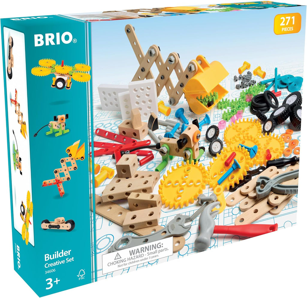 BRIO Builder - 34606 Builder Creative Set | 271-piece Educational Construction Toy for Kids Aged 3 Years Up