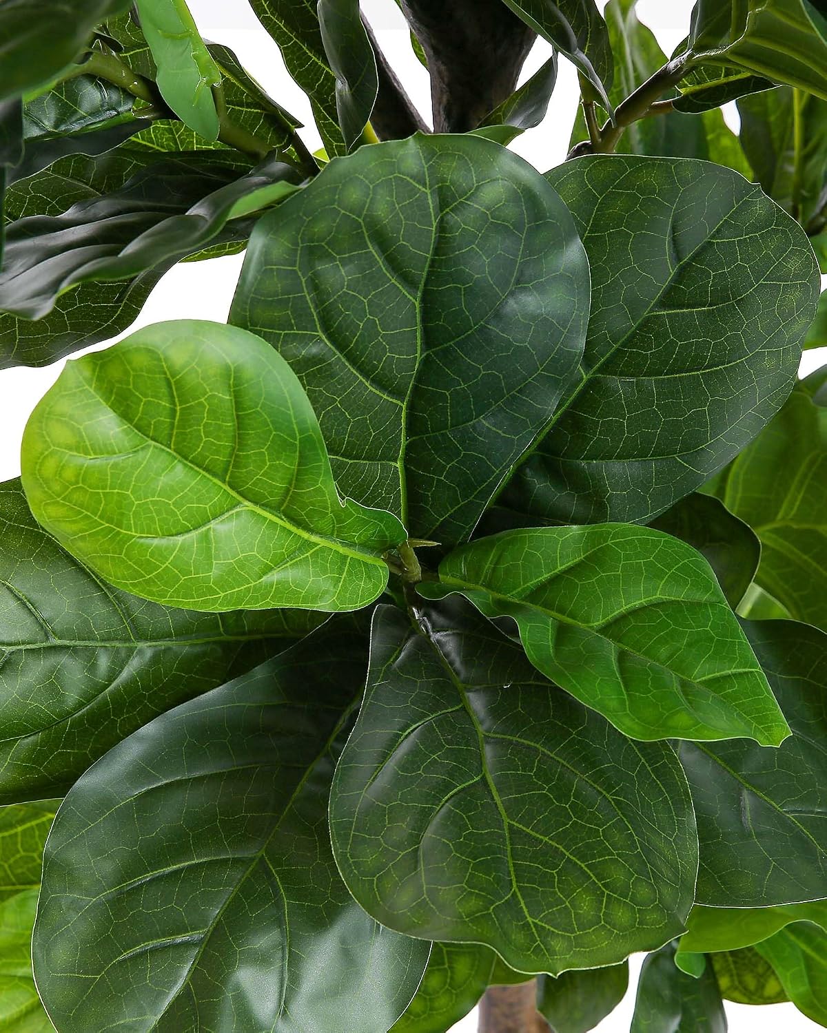 FLOWORLD Fiddle Leaf Fig Tree 7ft Tall Artificial Tree in Plastic Pot Fake Ficus Lyrata Plants with 184 Decorative Fiddle Leaves Faux Fig Trees for Home Office Living Room Decor Indoor Outdoor