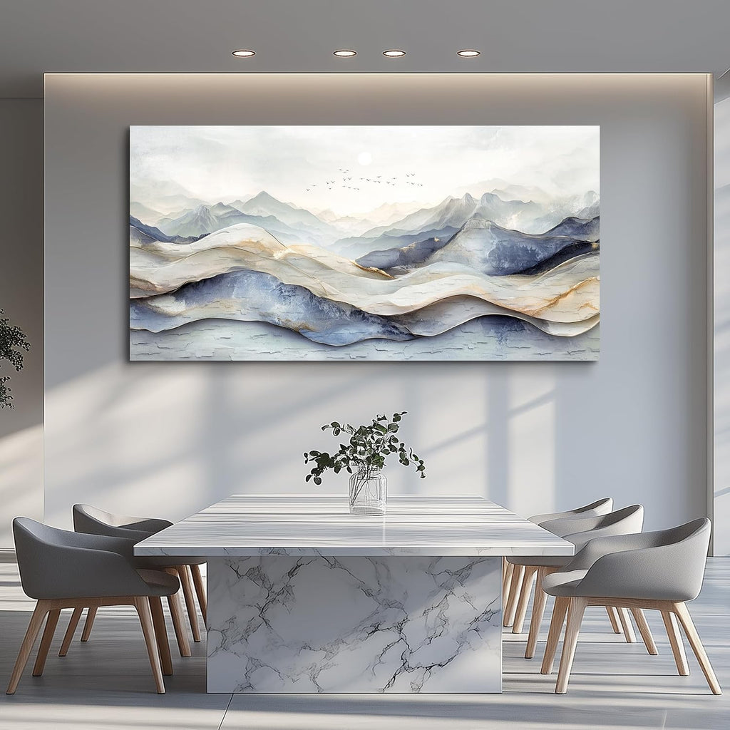 JUDASJART Canvas Wall Art For Living Room Large Wall Decor For Office Bedroom Decorations Landscape Gold Accent Pictures Abstract Painting Artwork Room Wall Mural Aesthetic Home Decor 30x60 In