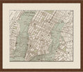 First Avenue Art & Framing Home Decor | Quality Framed Artwork | Interior Accents | Sepia Map of New York - MAPS (18'x22')