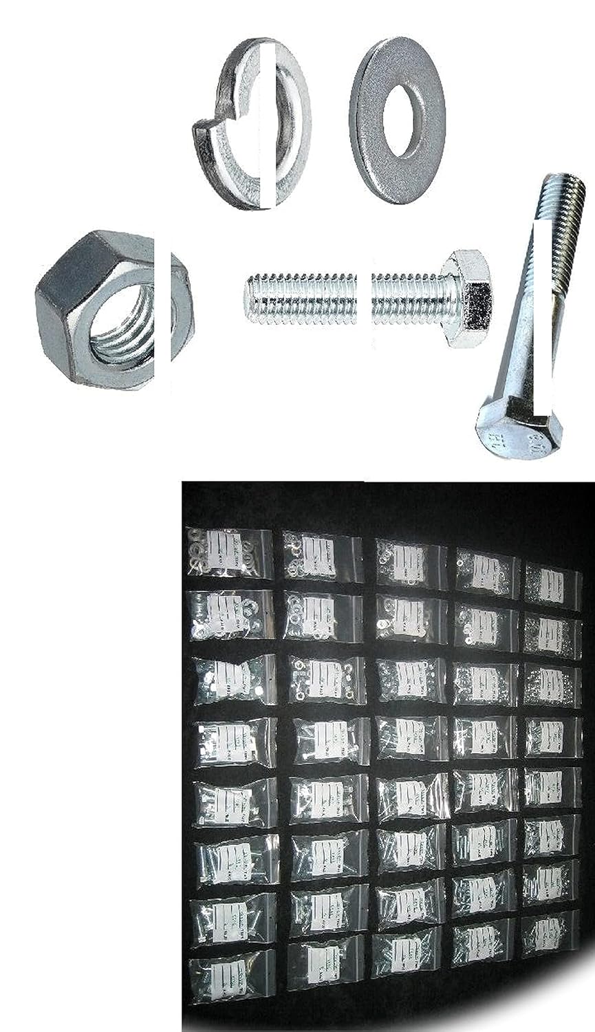 1105pcs of M6 M8 & M10 METRIC BOLTS, NUT WASHER LOCKWASHER ASSORTMENT GRADE 10.9 Hardware Fastener Kit Set RV9093S