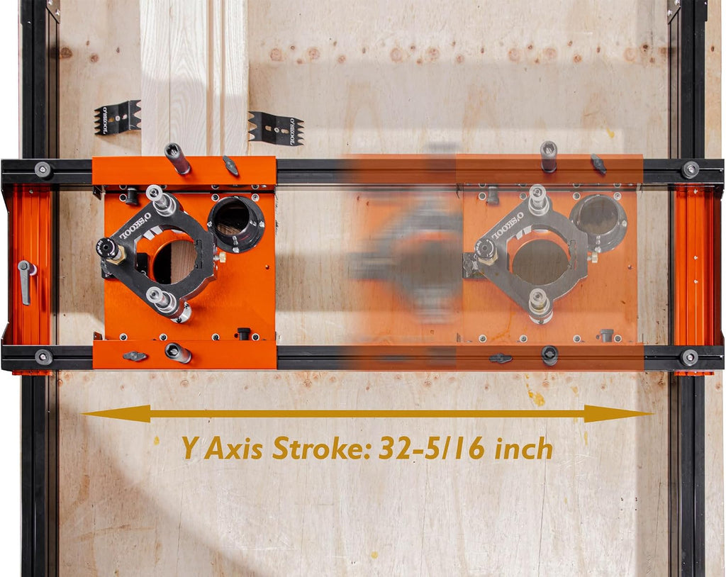 O'SKOOL Slab Flattening Router Sled with 3-Axis Gantry Jig and 3.5' Router Lift, Wood Slab Flattening Jig for Live Edge Slabs, Table Tops, River Tables, Cutting Boards and Workbenches, RTA012